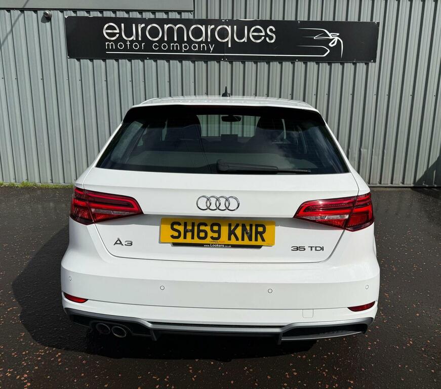 Audi A3 2.0 Tdi 35 S Line Sportback Euro 6 Ss White #5