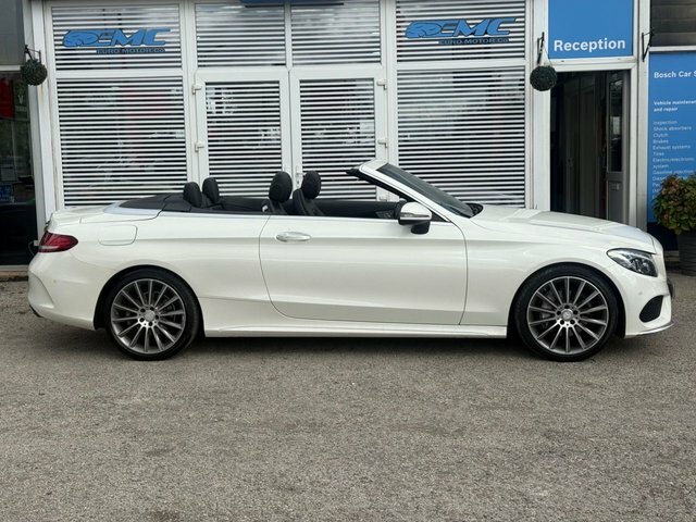 Mercedes-Benz C Class 2017 2.1 C220d Amg Line Premium Plus Cabriolet 2 KS17WKY White #3