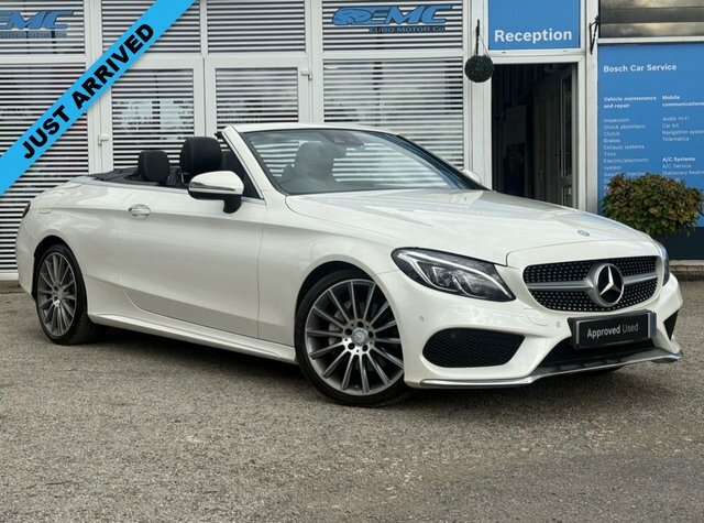 Mercedes-Benz C Class 2017 2.1 C220d Amg Line Premium Plus Cabriolet 2 KS17WKY White