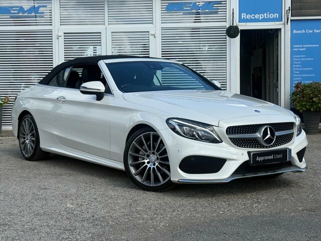 Mercedes-Benz C Class 2017 2.1 C220d Amg Line Premium Plus Cabriolet 2 KS17WKY White #2