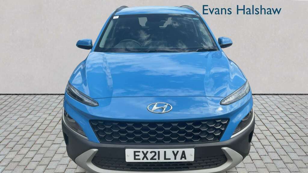 Hyundai Kona 1.6 Gdi Hybrid Se Connect Dct 2021 Blue #4
