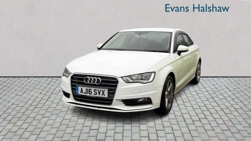 Audi A3 1.4 Tfsi 150 Sport Nav 2016 AJ16SVX White #2