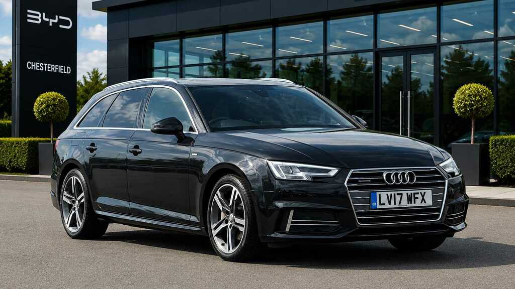 Audi A4 2.0 Tdi 190 Quattro S Line S Tronic 2017 Black