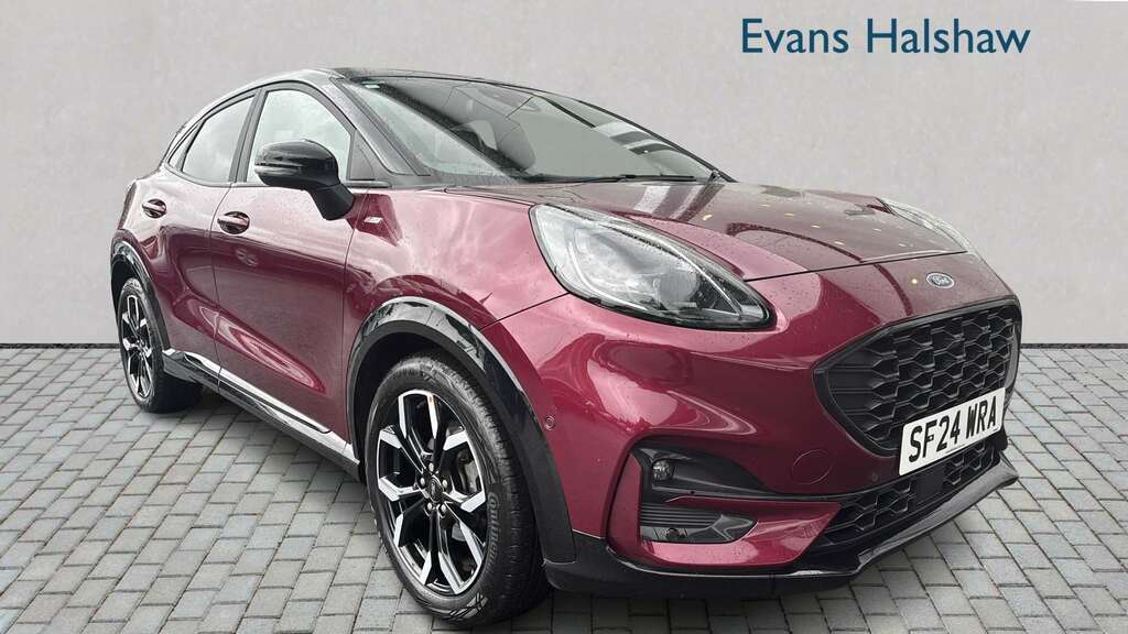 Ford Puma 1.0 Ecoboost Hybrid Mhev Vivid Ruby Ed Dct 202 Red