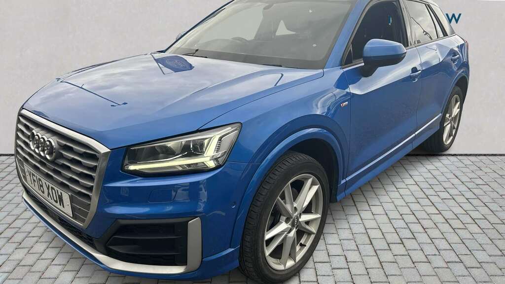 Audi Q2 1.4 Tfsi S Line S Tronic 2018 YF18XOW Blue #4