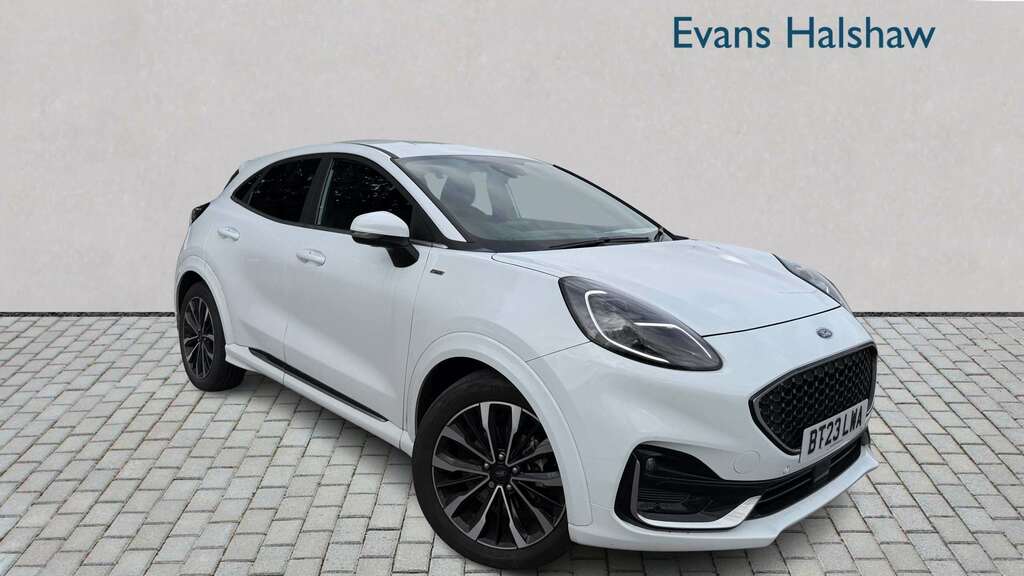 Ford Puma 1.0 Ecoboost Hybr Mhev 155 St-line Vignale Dct White