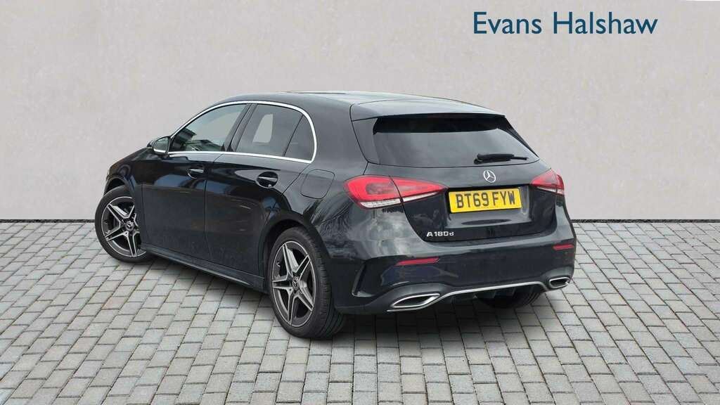 Mercedes-Benz A Class A180d Amg Line 2019 BT69FYW Black #3