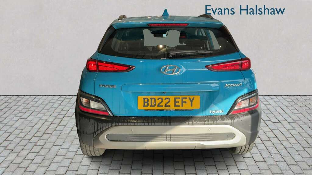 Hyundai Kona 1.6 Gdi Hybrid Se Connect Dct 2022 Blue #5