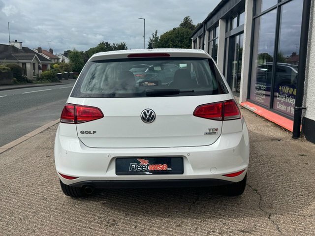 Volkswagen Golf 1.6 Tdi Bluemotion Tech Match Edition Hatchback White #5