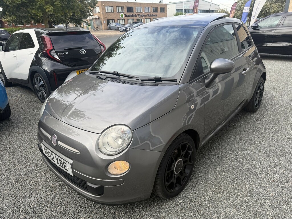 Fiat 500 Hatchback White #3