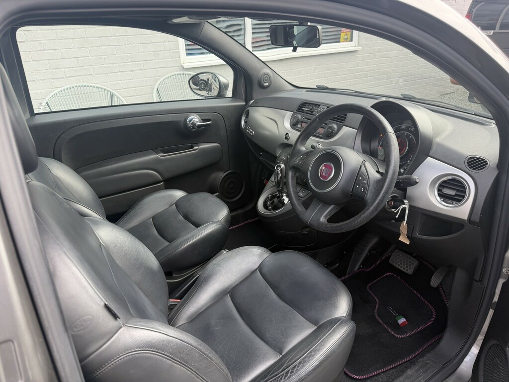Fiat 500 Hatchback White #7