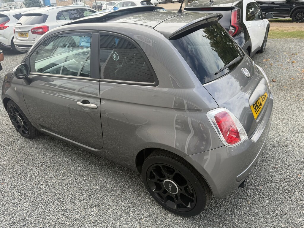 Fiat 500 Hatchback White #2