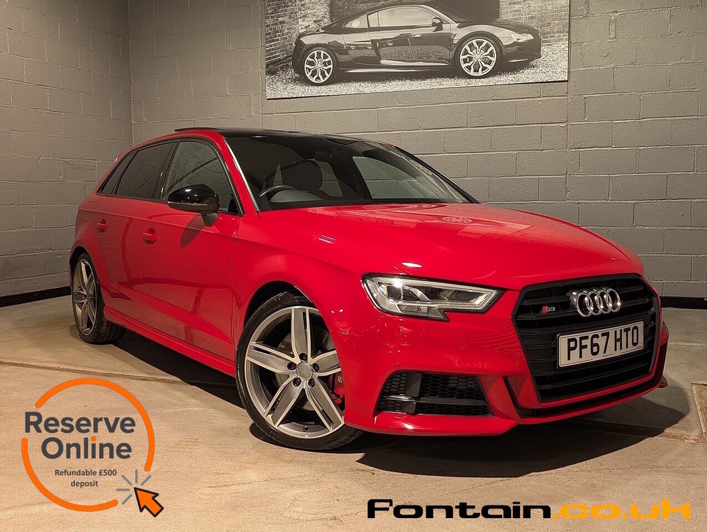 Audi S3 2.0 Tfsi Black Edition Sportback S Tron Red