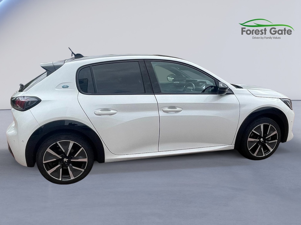 Peugeot e-208 50Kwh Gt Premium Hatchback 136 White #4