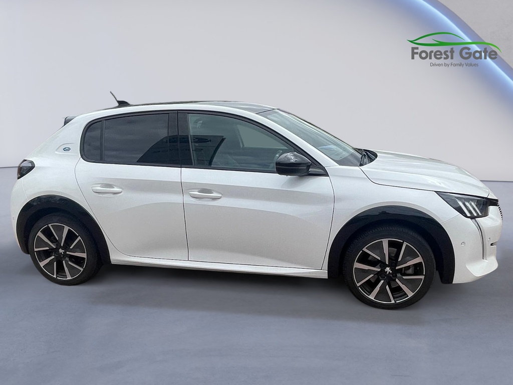Peugeot e-208 50Kwh Gt Premium Hatchback 136 White #3