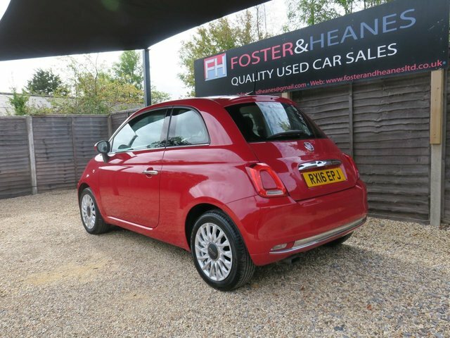 Fiat 500 1.2 Lounge Hatchback Euro 6 Ss Red #6