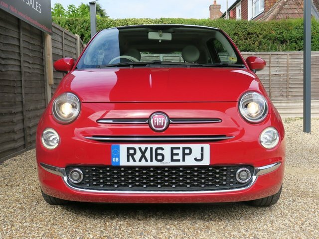 Fiat 500 1.2 Lounge Hatchback Euro 6 Ss Red #3