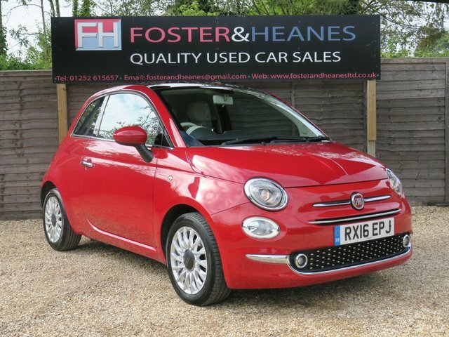 Fiat 500 1.2 Lounge Hatchback Euro 6 Ss Red #2