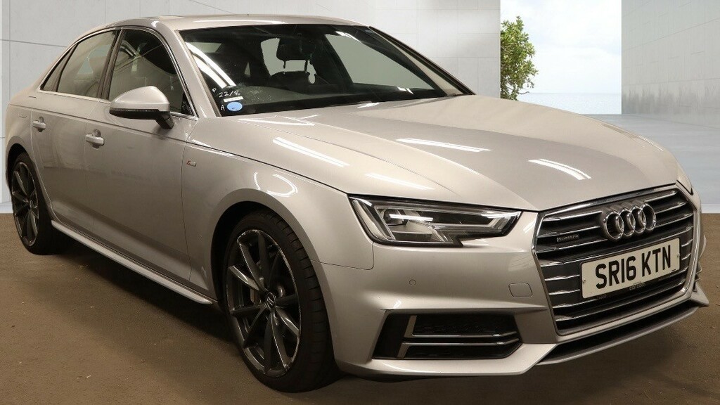 Audi A4 2.0 Tdi S Line Saloon S Tronic Quattro Silver