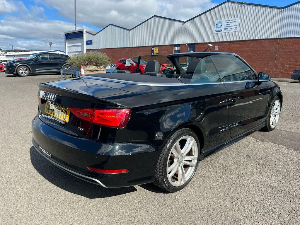 Audi A3 Cabriolet 2.0 Tdi S Line Euro 6 Ss Nav Black #5