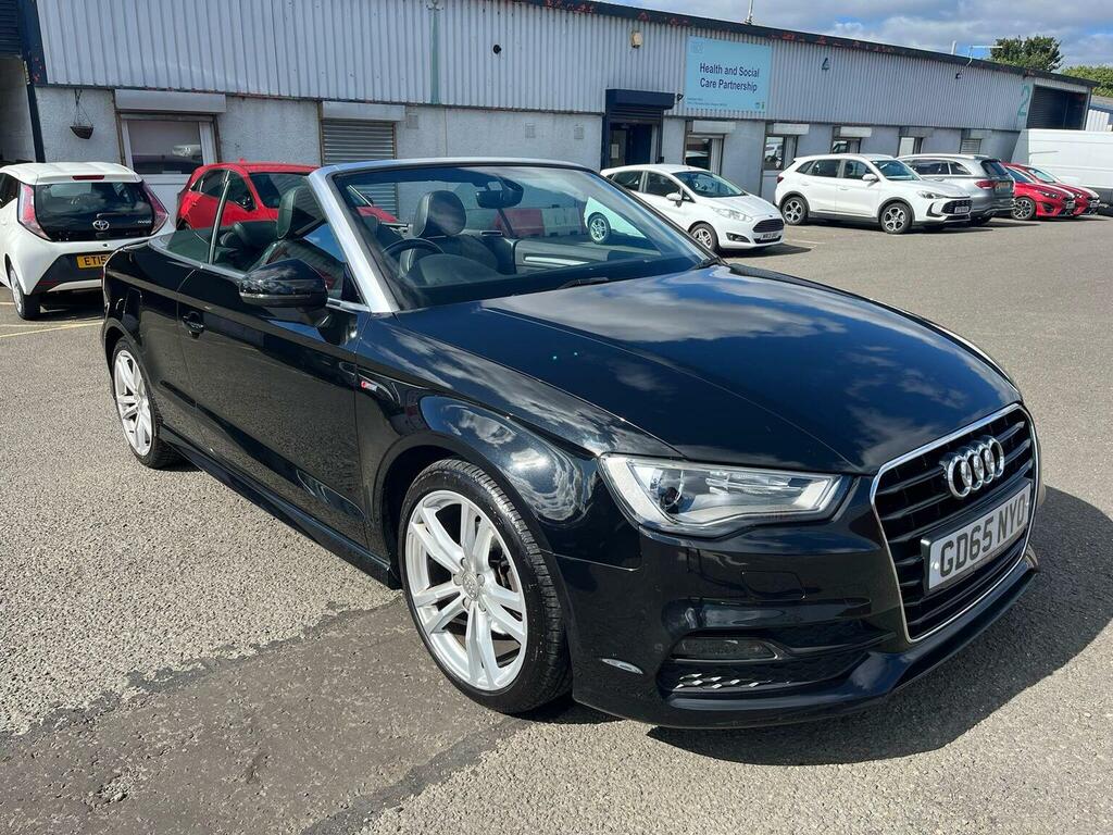 Audi A3 Cabriolet 2.0 Tdi S Line Euro 6 Ss Nav Black #3