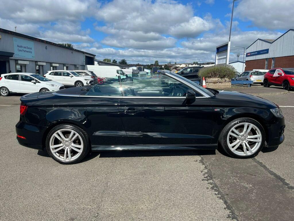 Audi A3 Cabriolet 2.0 Tdi S Line Euro 6 Ss Nav Black #4