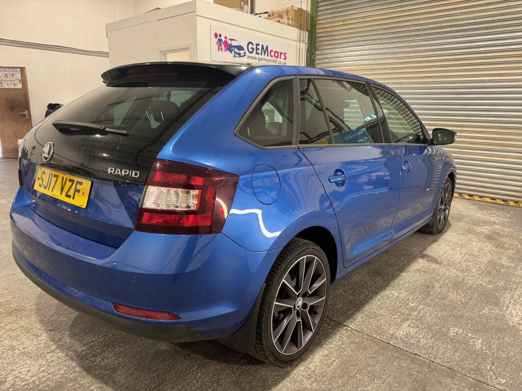 Skoda Rapid Spaceback Hatchback 1.2 Tsi Se Sport 201717 Blue #6