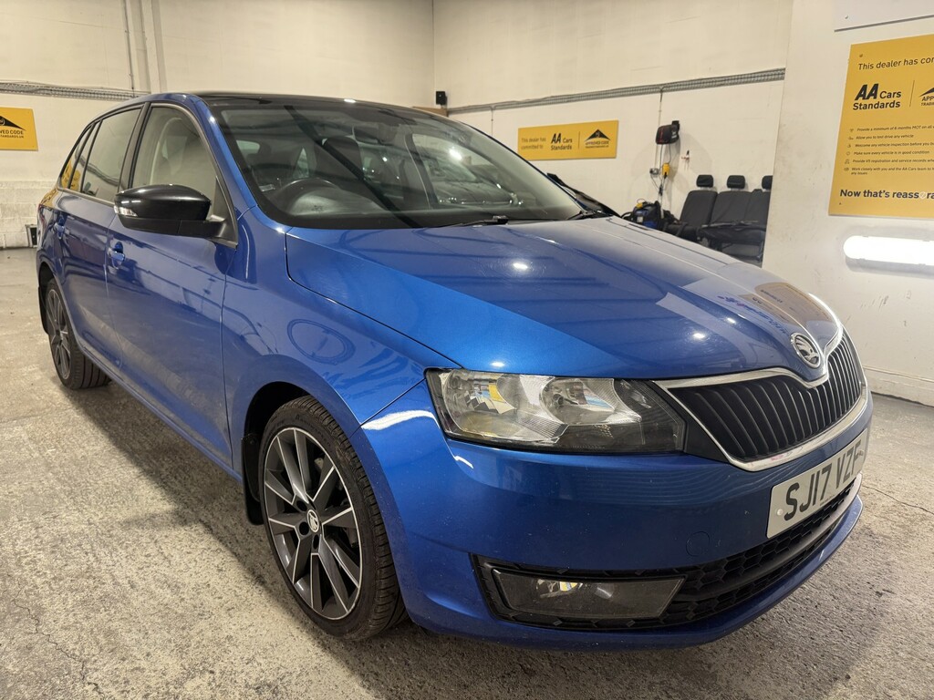 Skoda Rapid Spaceback Hatchback 1.2 Tsi Se Sport 201717 Blue #4