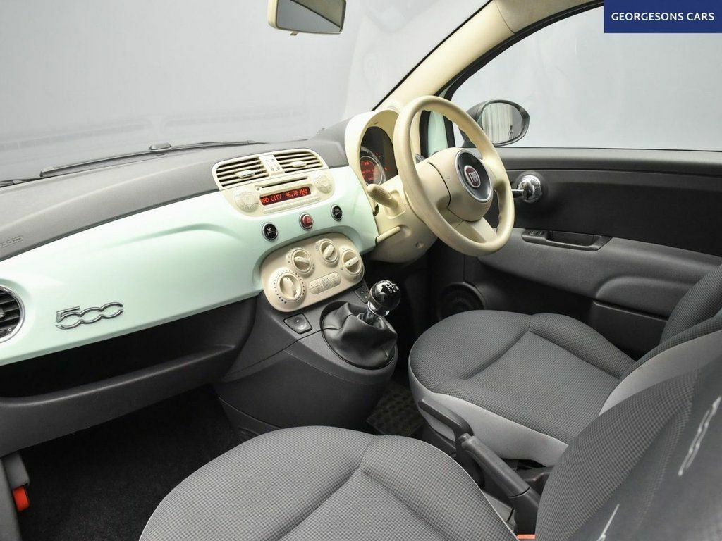 Fiat 500 Hatchback Blue #8