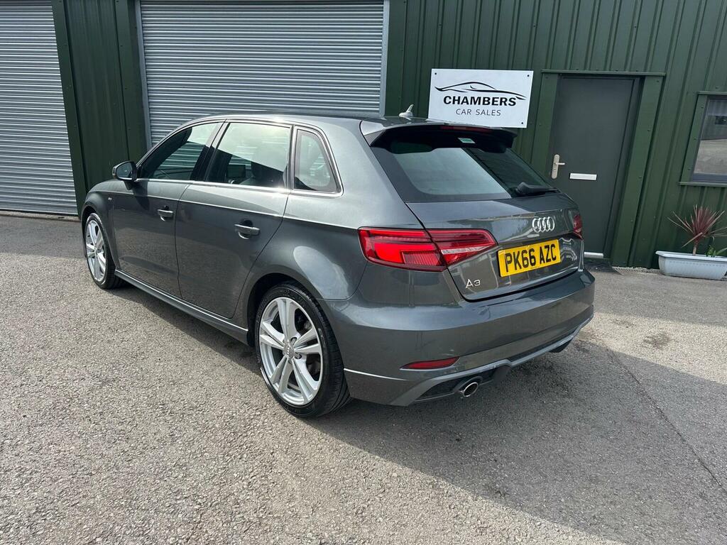 Audi A3 1.6 Tdi S Line Sportback Euro 6 Ss Grey #3