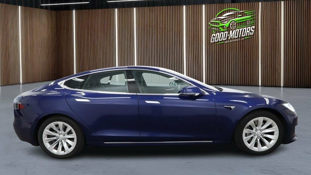 Tesla Model S Hatchback Blue #3