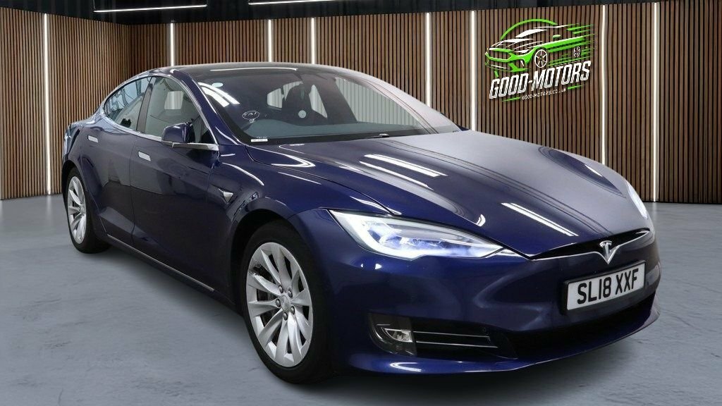 Tesla Model S Hatchback Blue #2