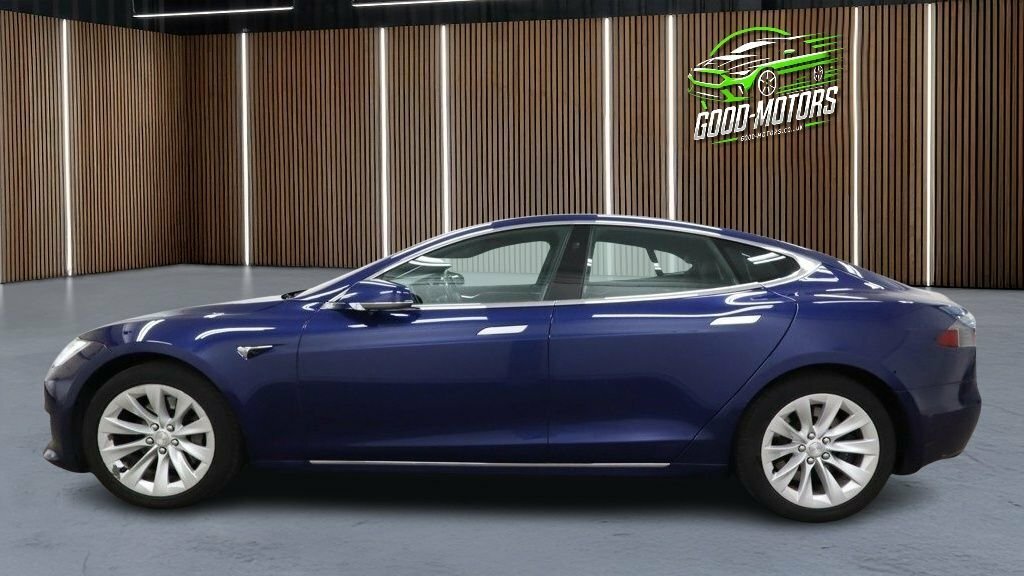 Tesla Model S Hatchback Blue #6