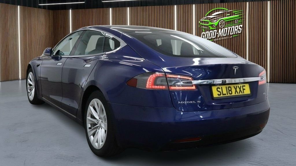 Tesla Model S Hatchback Blue #5
