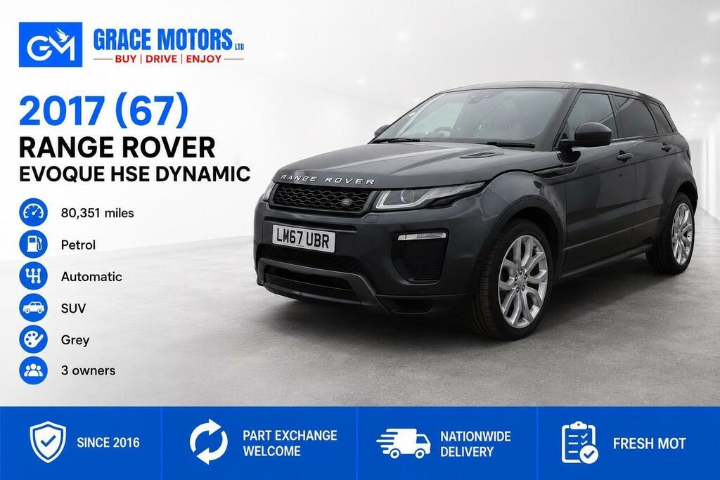 Land Rover Range Rover Evoque 2.0 Si4 Hse Dynamic 4Wd Euro 6 Ss Grey