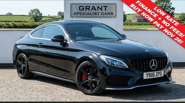 Mercedes-Benz C Class C220d Amg Line Coupe YH16ZPO Black