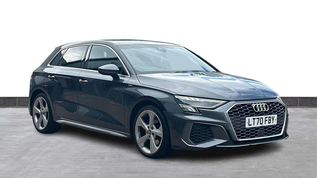 Audi A3 2.0 Tdi 35 S Line Sportback S Tronic Euro 6 Ss Grey
