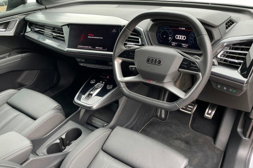 Audi Q4 E Tron 55 Black Edition Suv Quattro 82K FG24TXX Silver #6