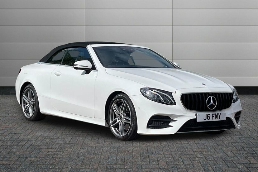 Mercedes-Benz E Class E220d Amg Line Cabriolet J6FWY White #2