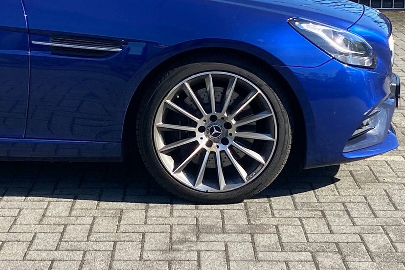 Mercedes-Benz SLC 2.0 Slc200 Amg Line Convertible G-troni Blue #4