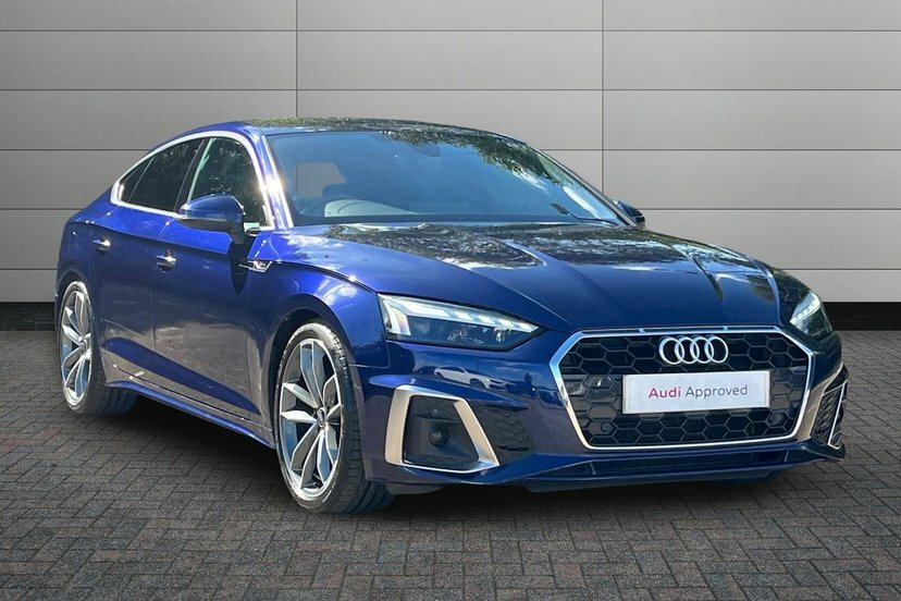 Audi A5 2.0 Tdi 35 S Line Sportback S Tronic 1 Blue