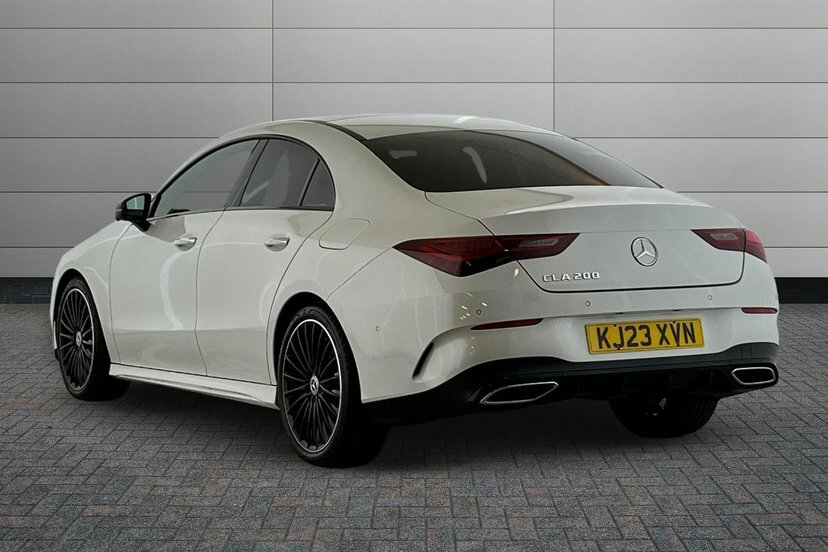 Mercedes-Benz CLA Class Cla 200 Amg Line Premium Plus Coupe KJ23XVN White #2