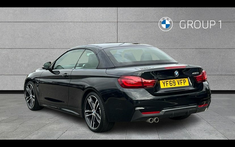 BMW 4 Series 420I M Sport Convertible Black #2