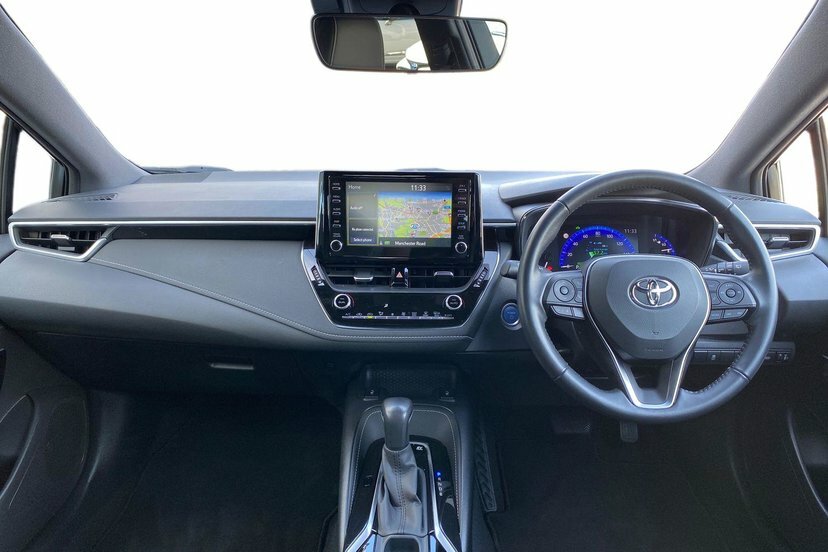 Toyota Corolla 1.8 Vvt-h Gpf Design Hatchback Hybrid C White #5