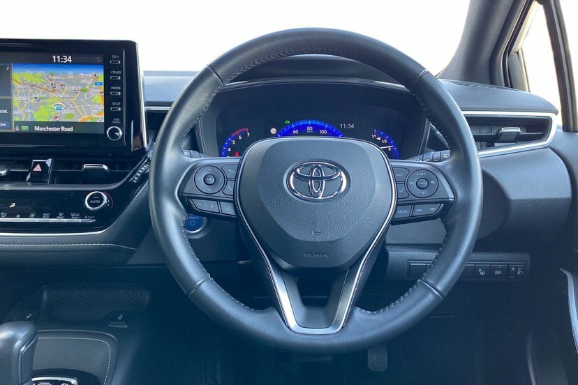 Toyota Corolla 1.8 Vvt-h Gpf Design Hatchback Hybrid C White #6