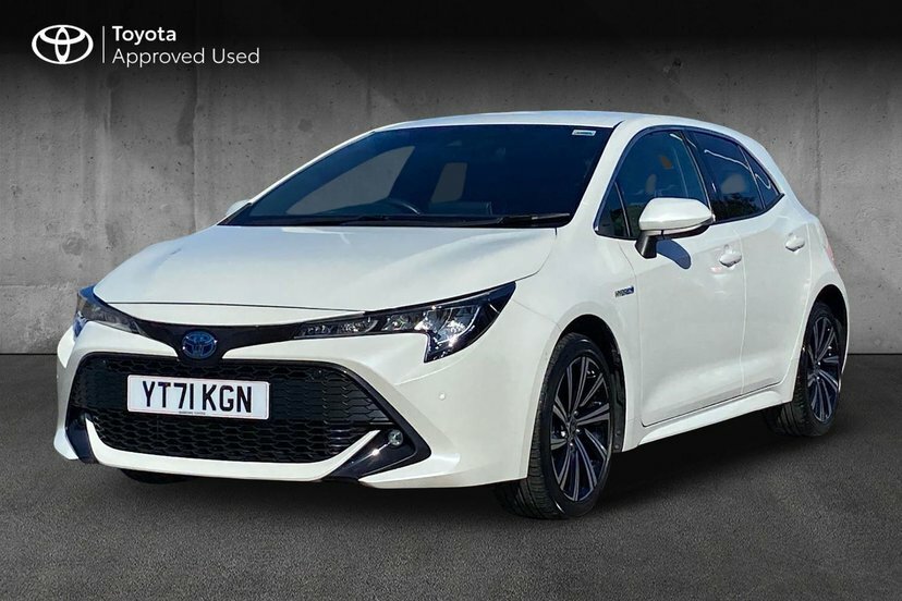 Toyota Corolla 1.8 Vvt-h Gpf Design Hatchback Hybrid C White #3