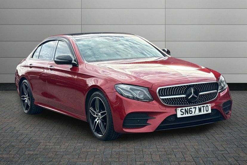 Mercedes-Benz E Class 2.0 E220d Amg Line Premium Plus Saloon Diese Red