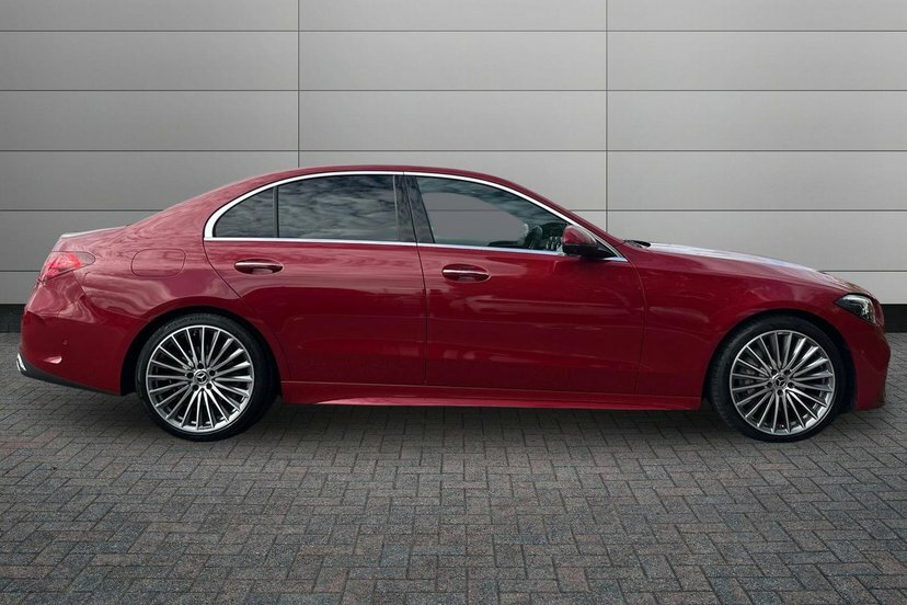 Mercedes-Benz C Class C220d Amg Line Premium Saloon BG23TPX Red #3