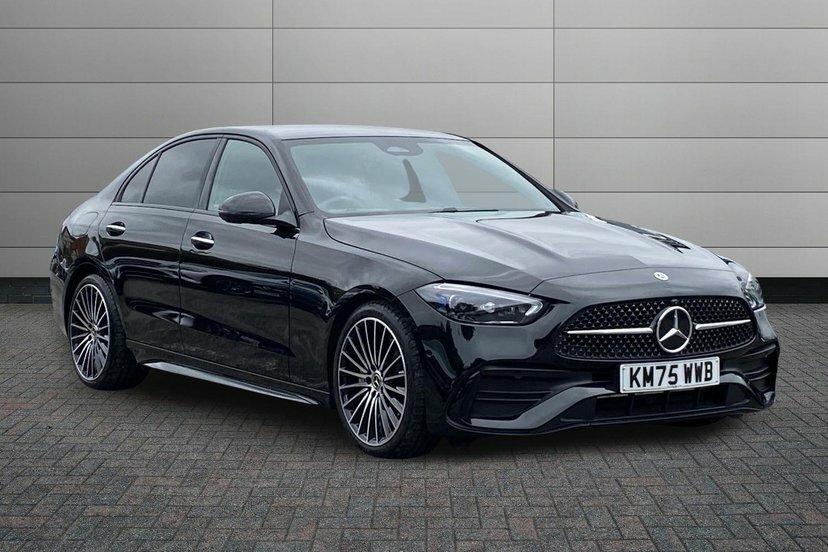 Mercedes-Benz C Class 1.5 C200h Mhev Amg Line Premium Plus Saloon Black
