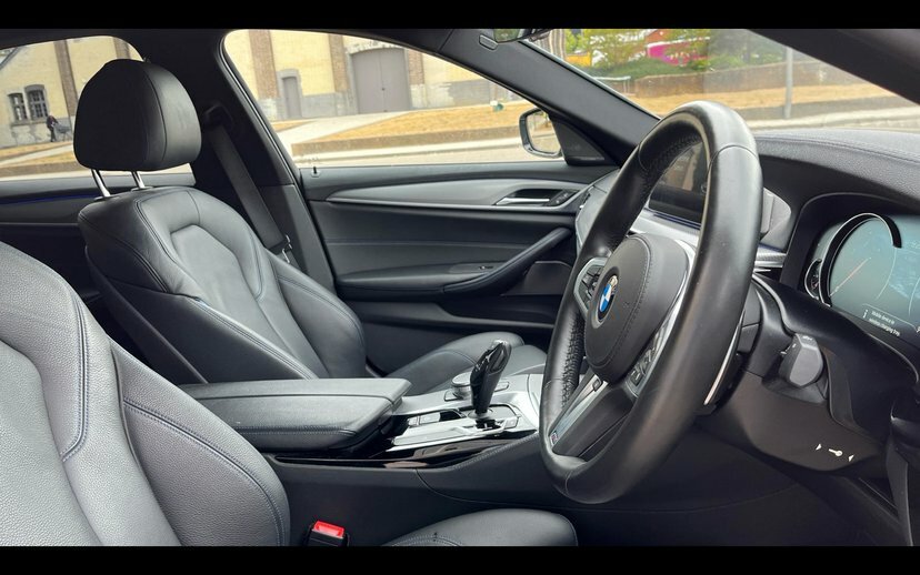 BMW 5 Series White #11